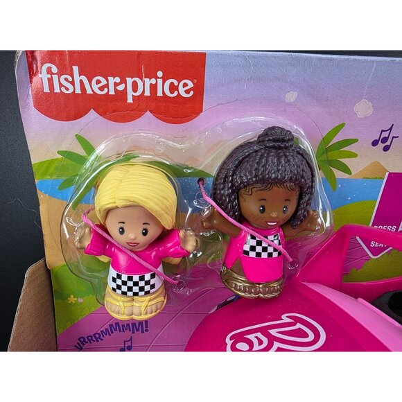 Barbie Little People Convertible Car with Sounds & 2 Figures Toddler Toy - Picture 3 of 9